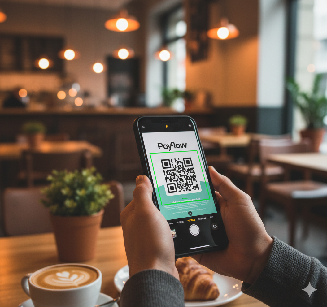 Cliente escaneando un código QR